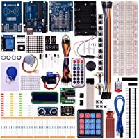 Los mejores  - kuman k25d Juego de aprendizaje para arduino - &quot-Uno 8 con uno r3- Inicial + Relé + IR de Fb + Humedad Sensores + Motor…